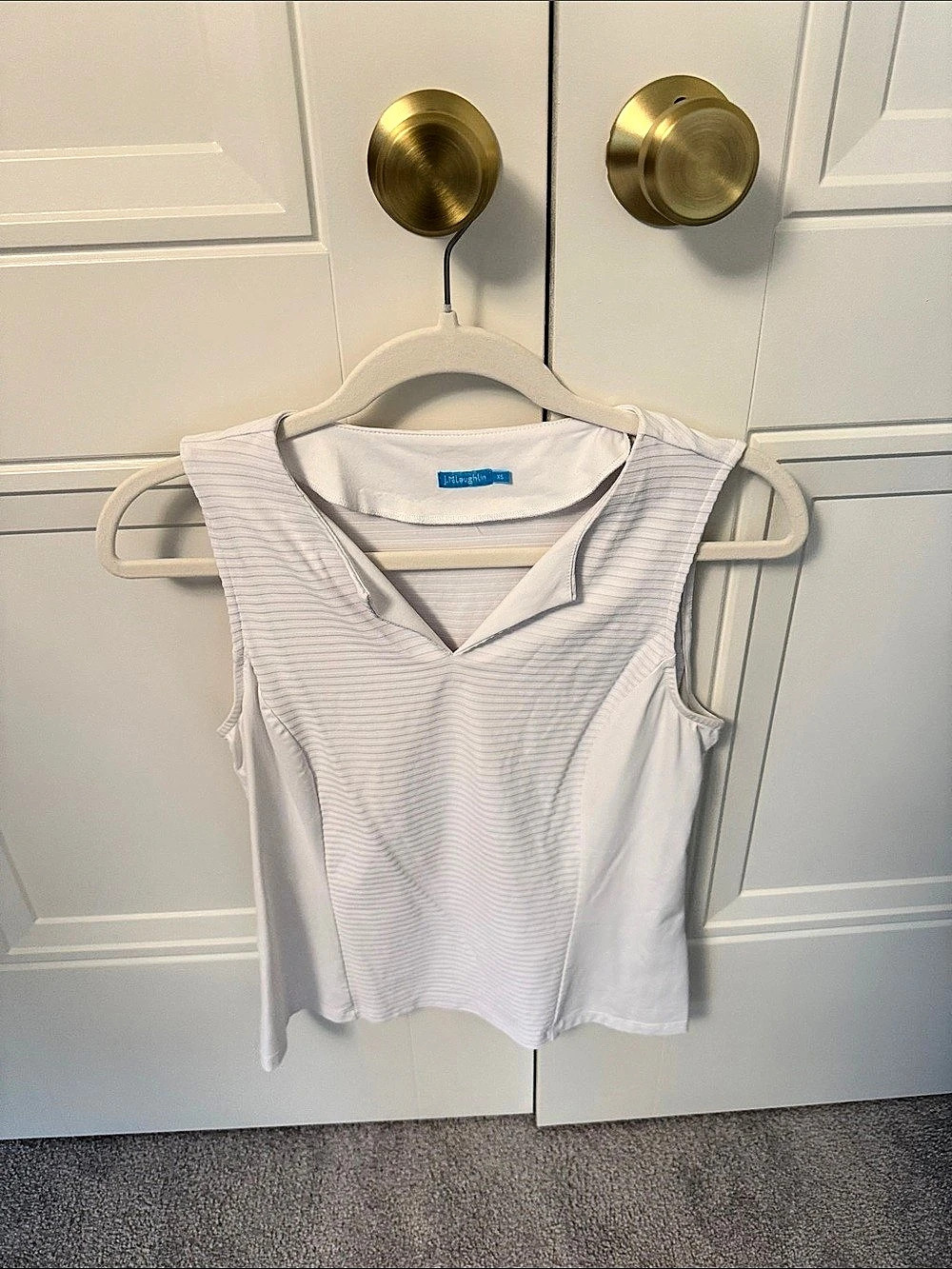 J.McLaughlin Striped Top in White Size XS Like New